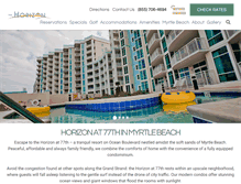 Tablet Screenshot of horizonmyrtlebeach.com